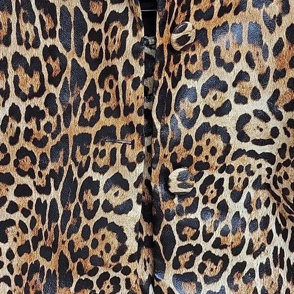 Labelrail X Dyspnea Leopard Print Jacket and Pants Set Womens Sz 8. NWT Indie - Picture 4 of 6